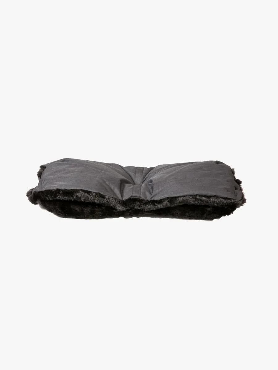Bozz handmuff, svart melange fleece