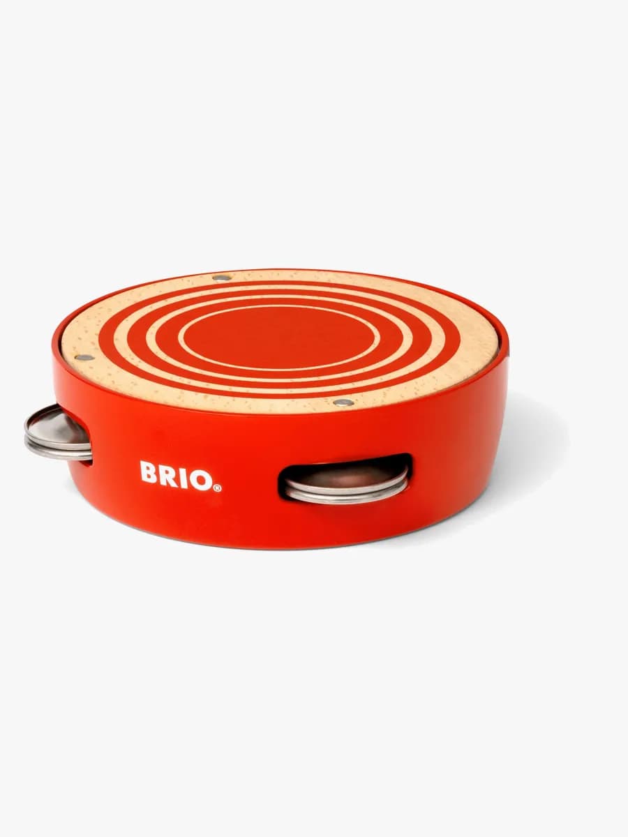 Brio 30263 Tamburine Instrument, Röd