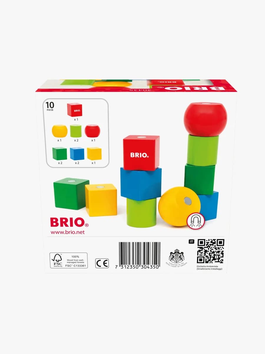 BRIO 30435  Magnetiska Träklossar