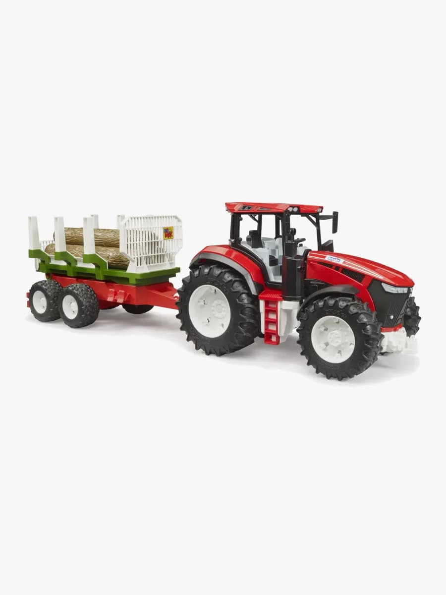 Bruder Roadmax Traktor med Stockkärra