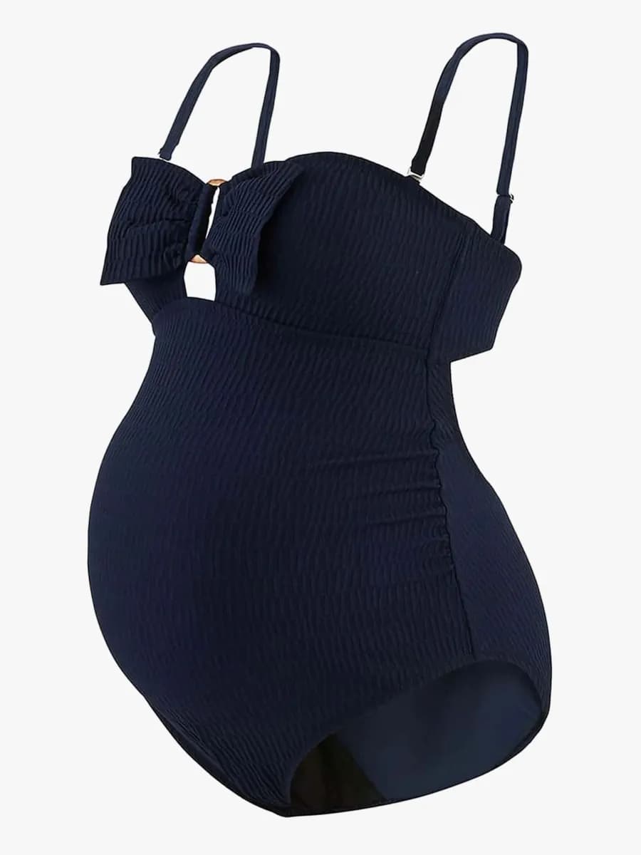 Cache Coeur Bamboo Gravidbadkläder, Navy Blue, S