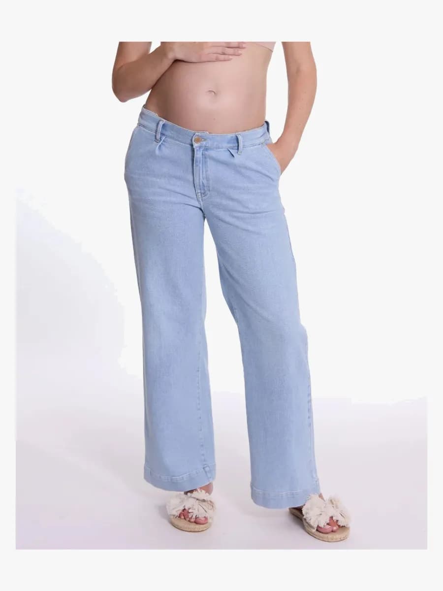 Cache Coeur KELLY Gravidjeans, Light Blue, S