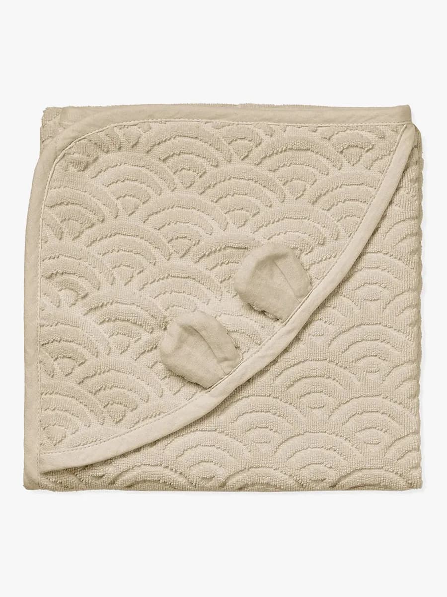 Cam Cam Copenhagen Junior Handduk med Huva, Almond