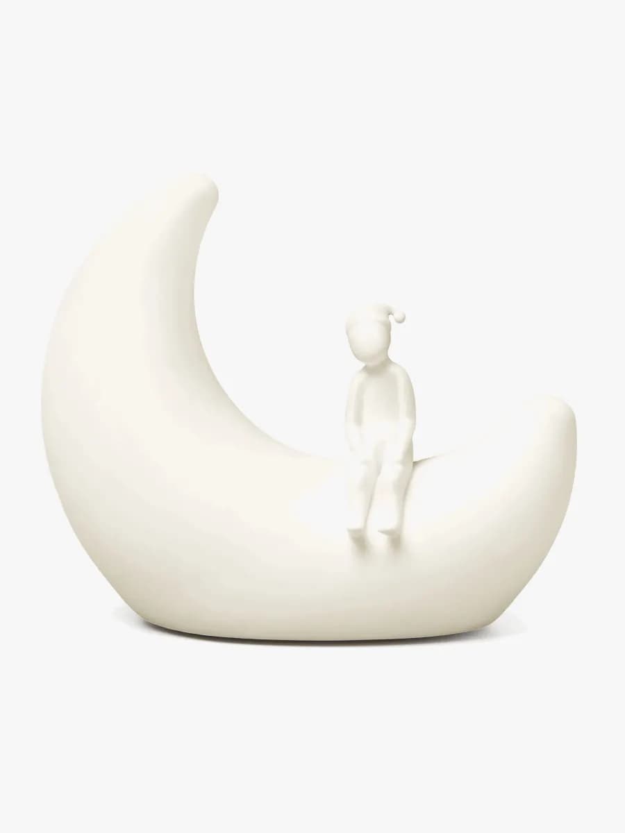 Cam Cam Copenhagen Måne Nattlampa, Off White, Barnrum