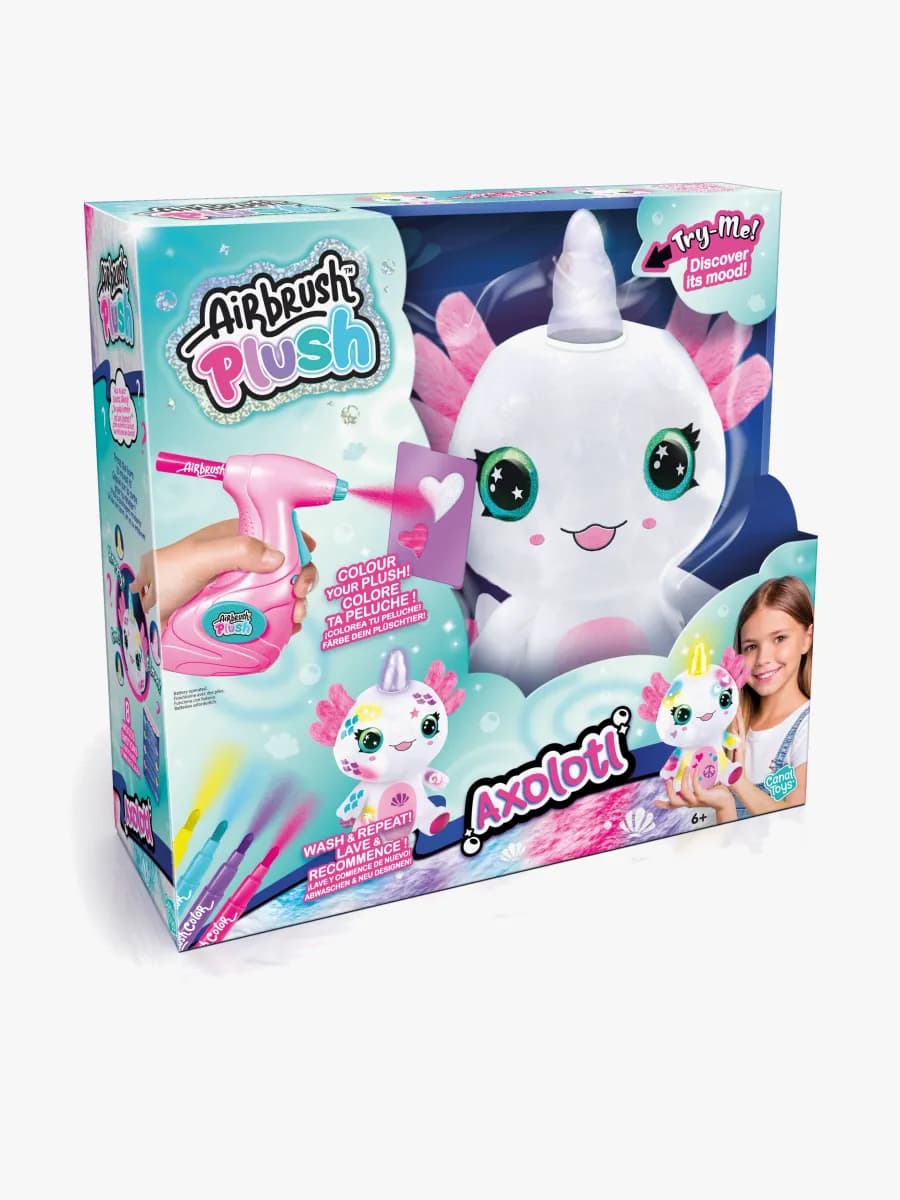 Canal Toys Airbrush Plush Gosedjur Axolotl