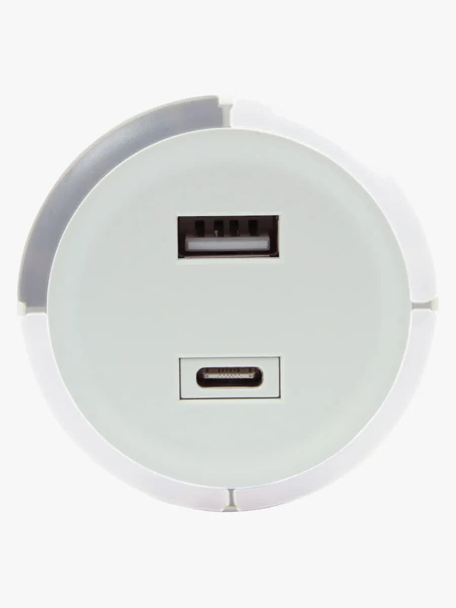 CAPiDi USB Laddare / Timer A+C, White