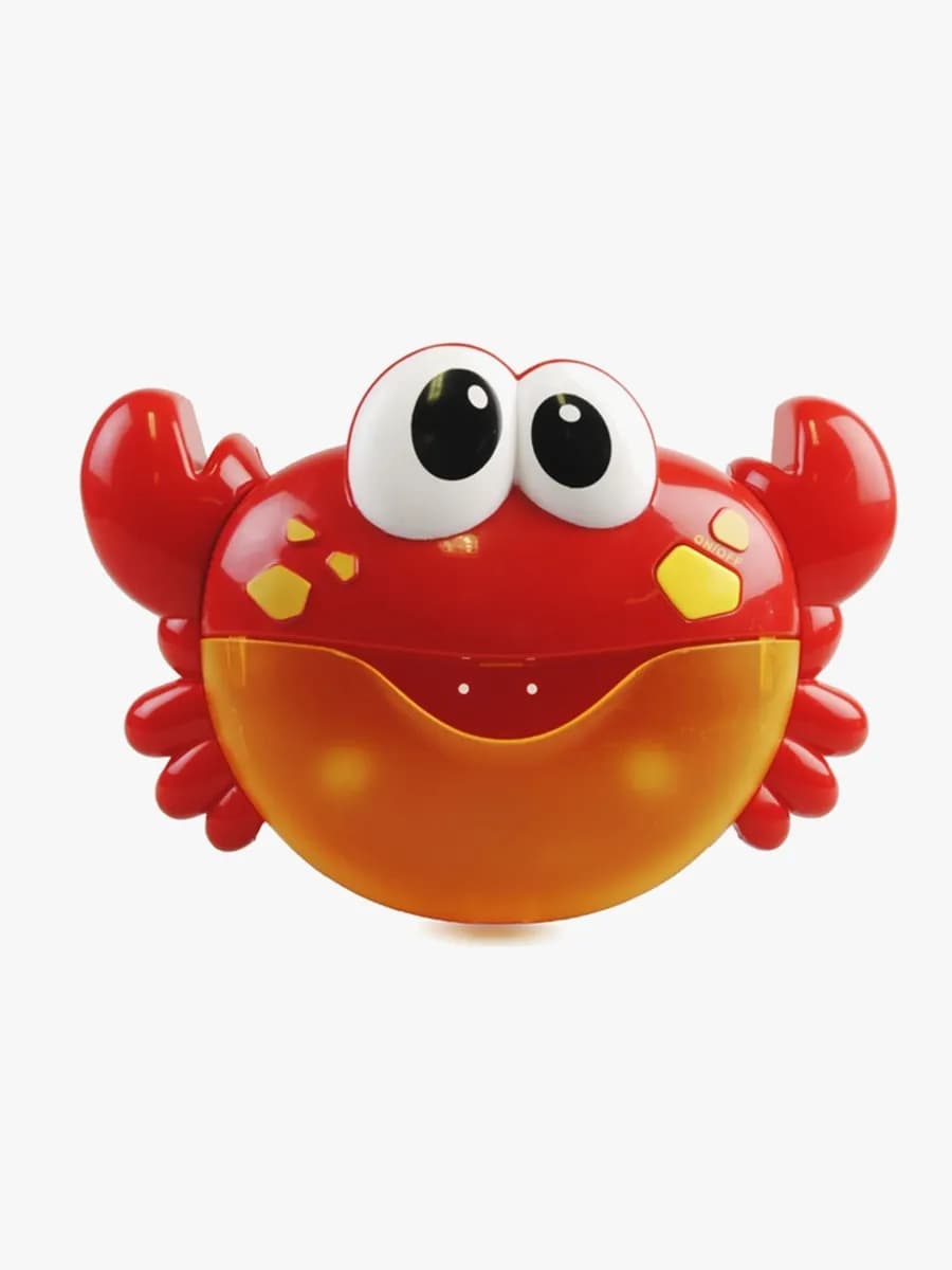 CarloBaby Badleksak Krabba Med Bubblor Och Musik, Röd