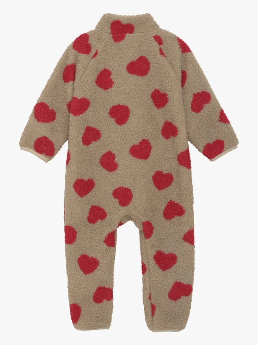 CeLaVi Teddy Fleeceoverall, Cayenne, 80