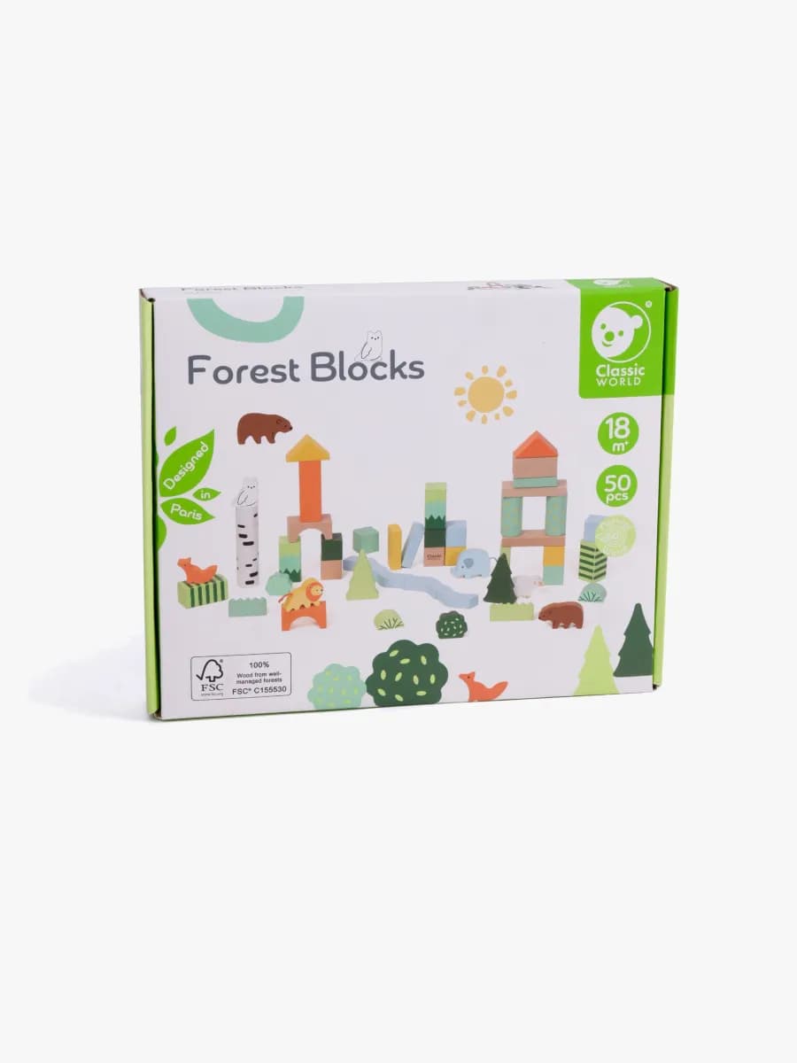 Classic World Forest Träklossar 50 Delar
