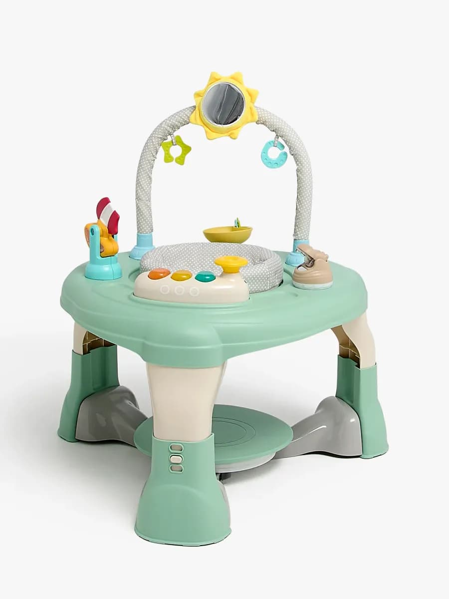 Cloudberry Castle Aktivitetscenter 3-i-1, Green/Grey