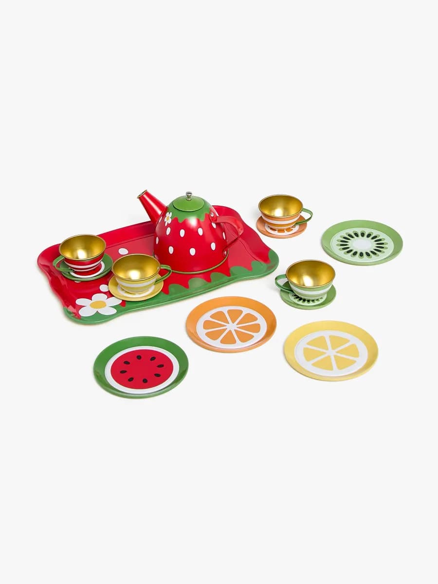 Cloudberry Castle Fruity Teservis Gjord Av Metall