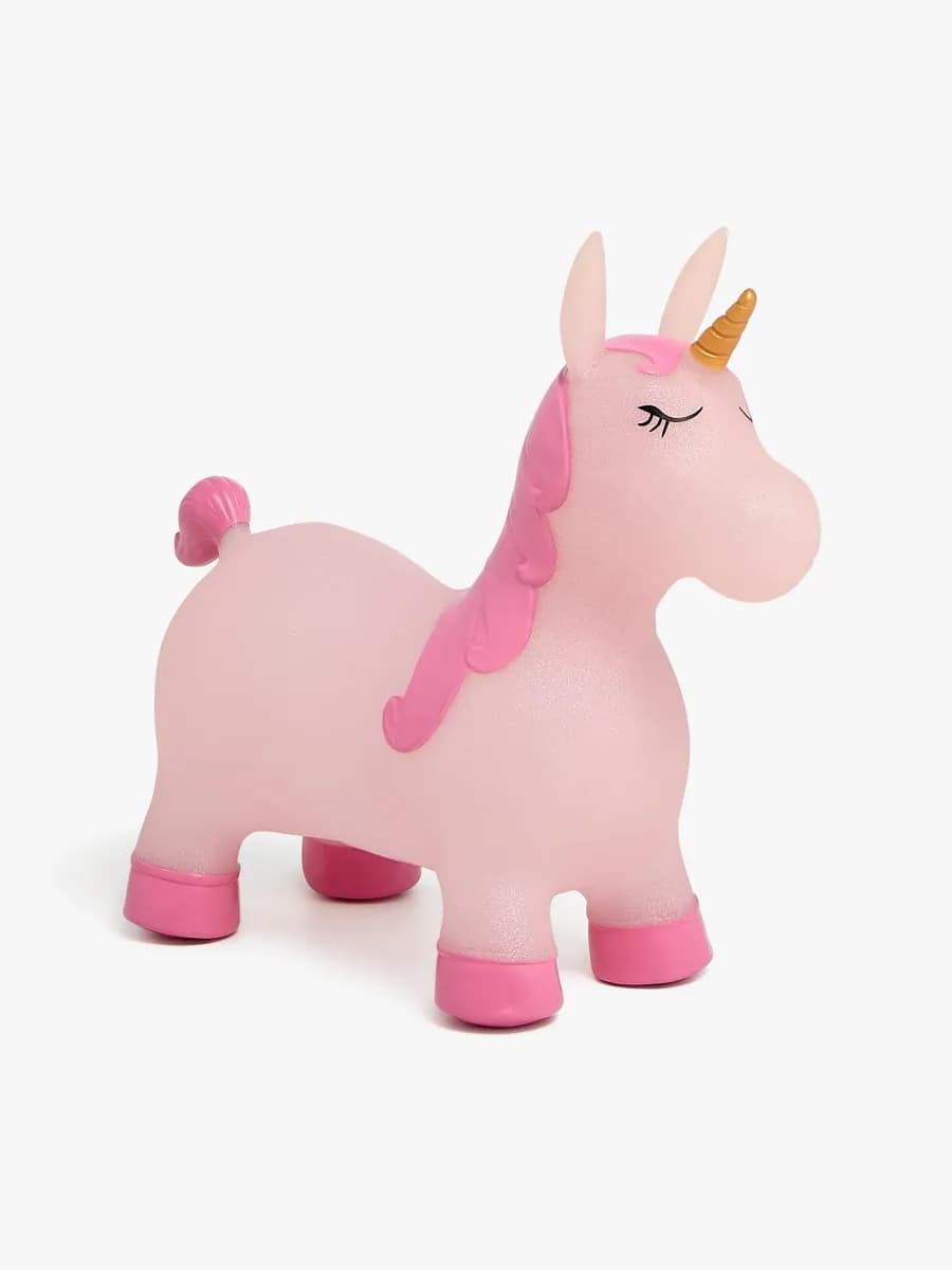 Cloudberry Castle Hoppdjur Glittrig Enhörning, Rosa