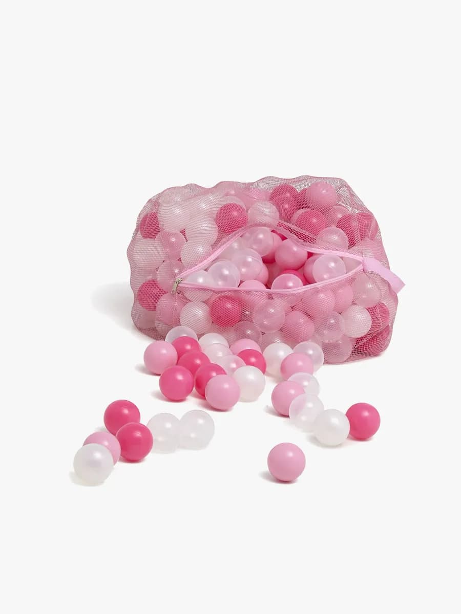 Cloudberry Castle Mjuka Bollar 250 st, Rosa/vit