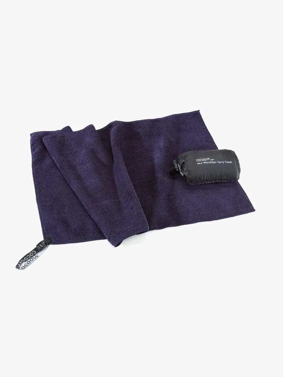 Cocoon Terry Microfiber Handduk Light, Blå