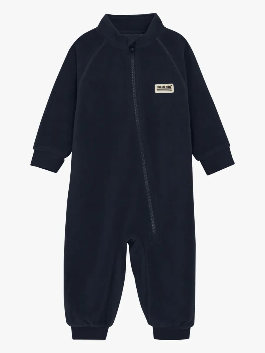 Color Kids Fleeceoverall, Total Eclipse, 74