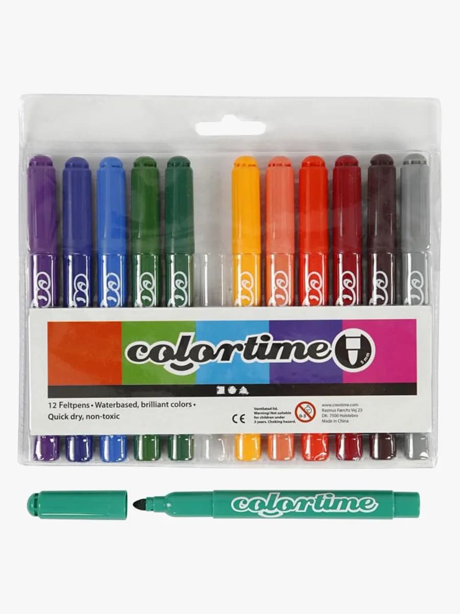 Colortime Dubbeltusch Kompletterande Färger 12st