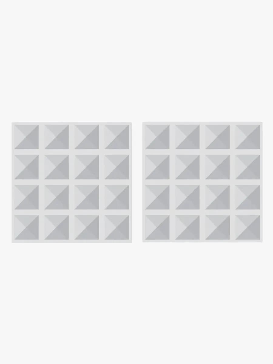 Connetix Magnetiska Byggklossar Bottenplattor Clear 2-Pack