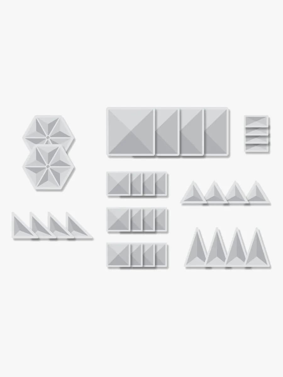 Connetix Magnetiska Byggklossar Clear Startset 34 Delar