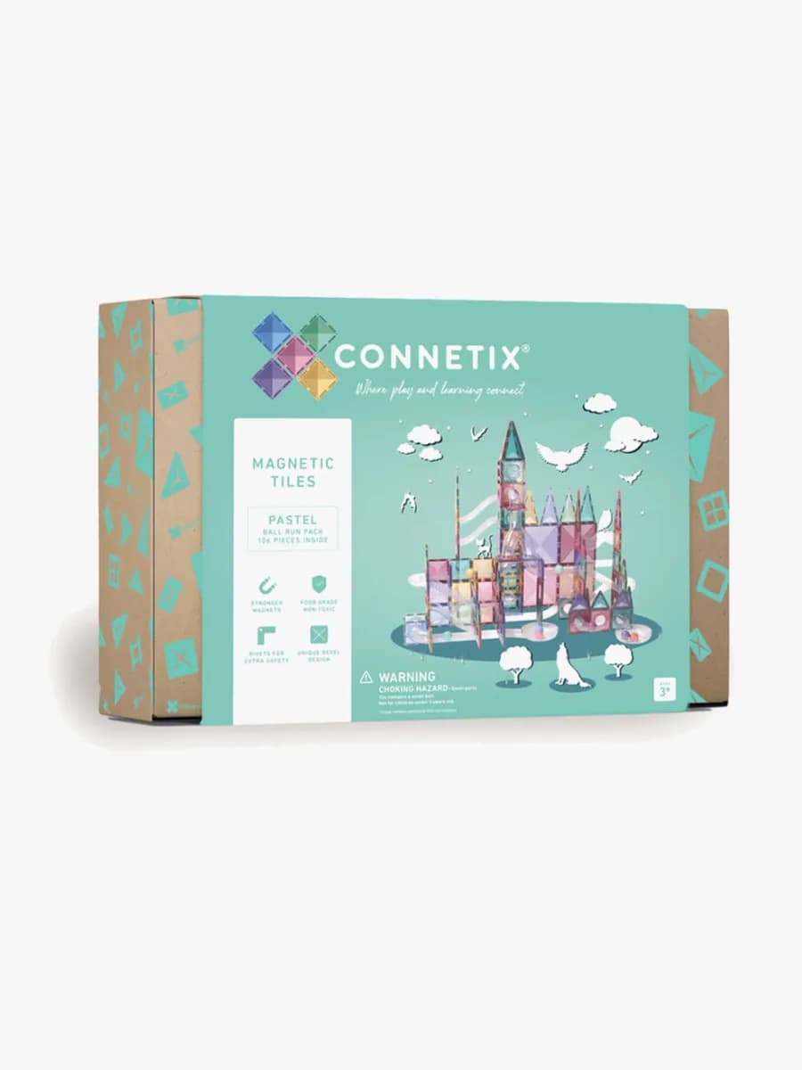Connetix Magnetiska Byggklossar Pastel Ball Run Pack 106 Delar