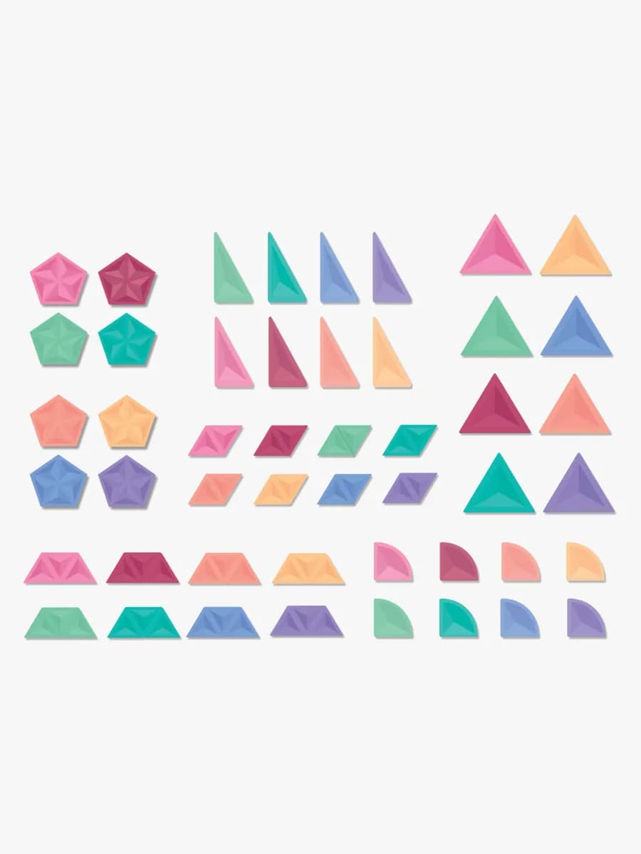 Connetix Magnetiska Byggklossar Pastel Shape Expansionsset 48 Delar