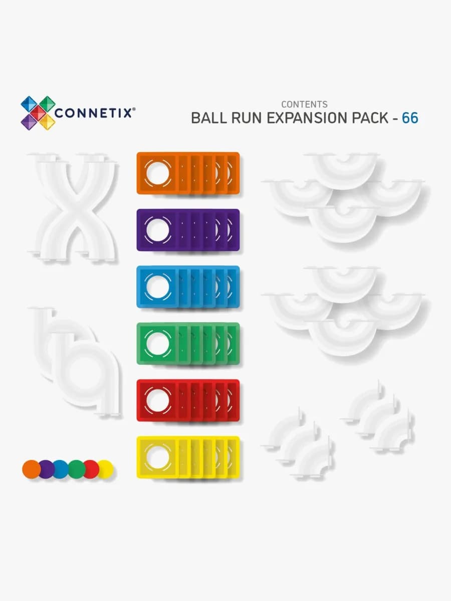 Connetix Magnetiska Byggklossar Rainbow Expansionsset 66 Delar