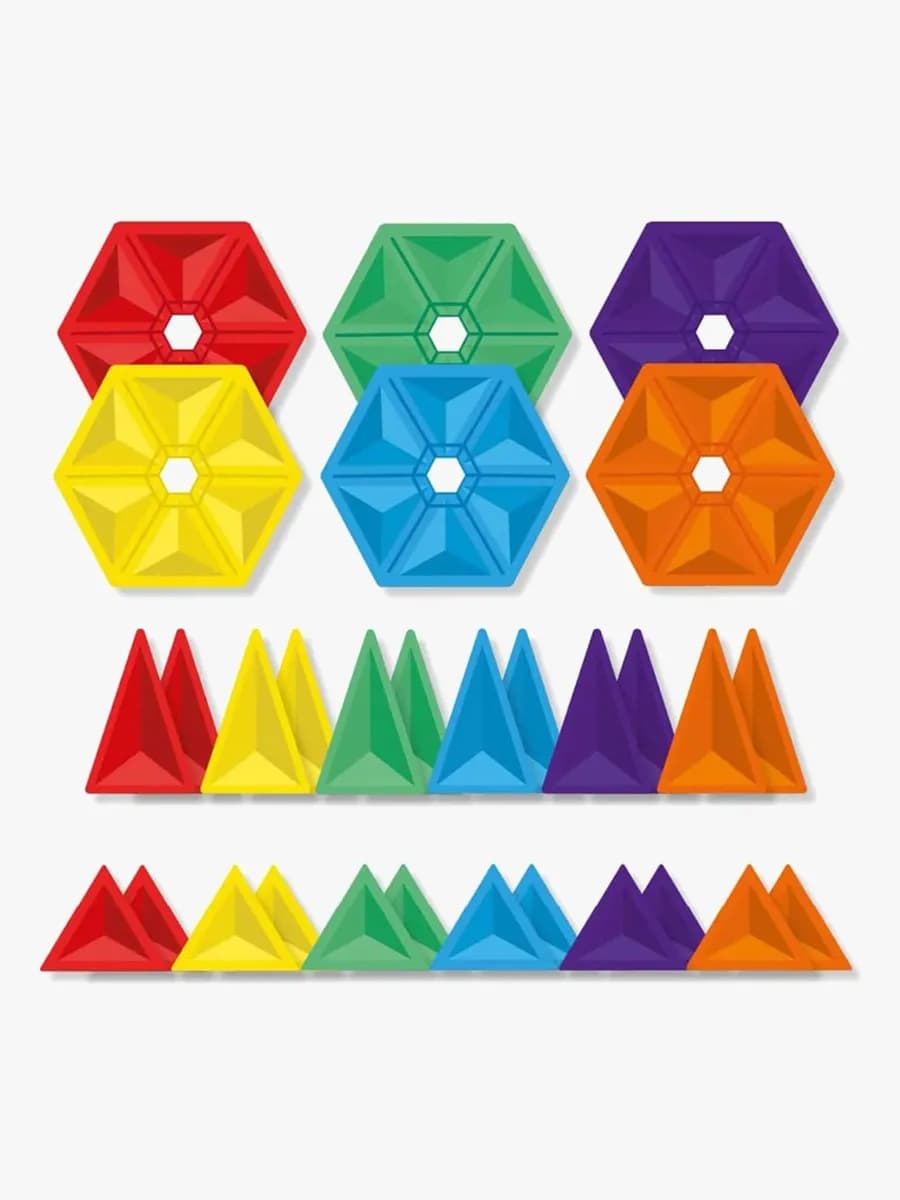 Connetix Magnetiska Byggklossar Rainbow Geometry 30 Delar