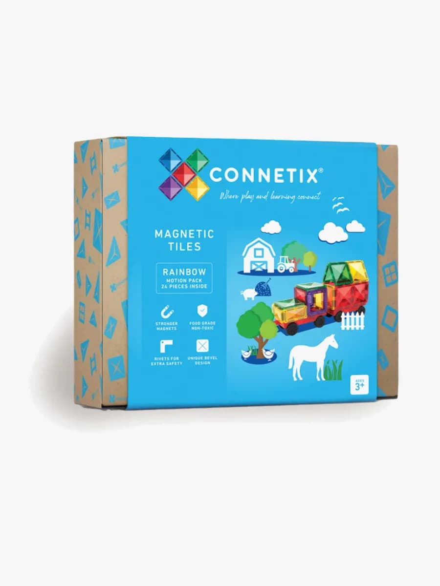 Connetix Magnetiska Byggklossar Rainbow Motion Pack 24 Delar