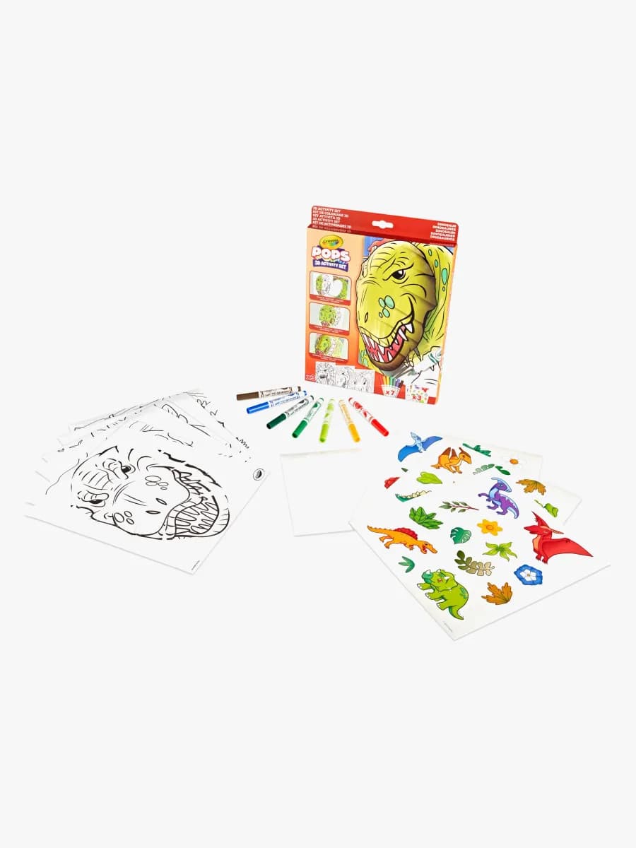 Crayola Pops 3D Skissbok - Dinosaurie