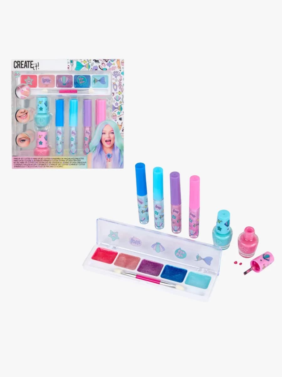 Create It! Sminkset Sjöjungfru Glitter 7 Delar