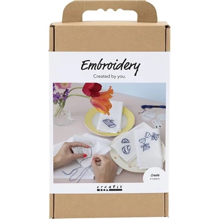 Creativ Company Kit Broderi Servetter