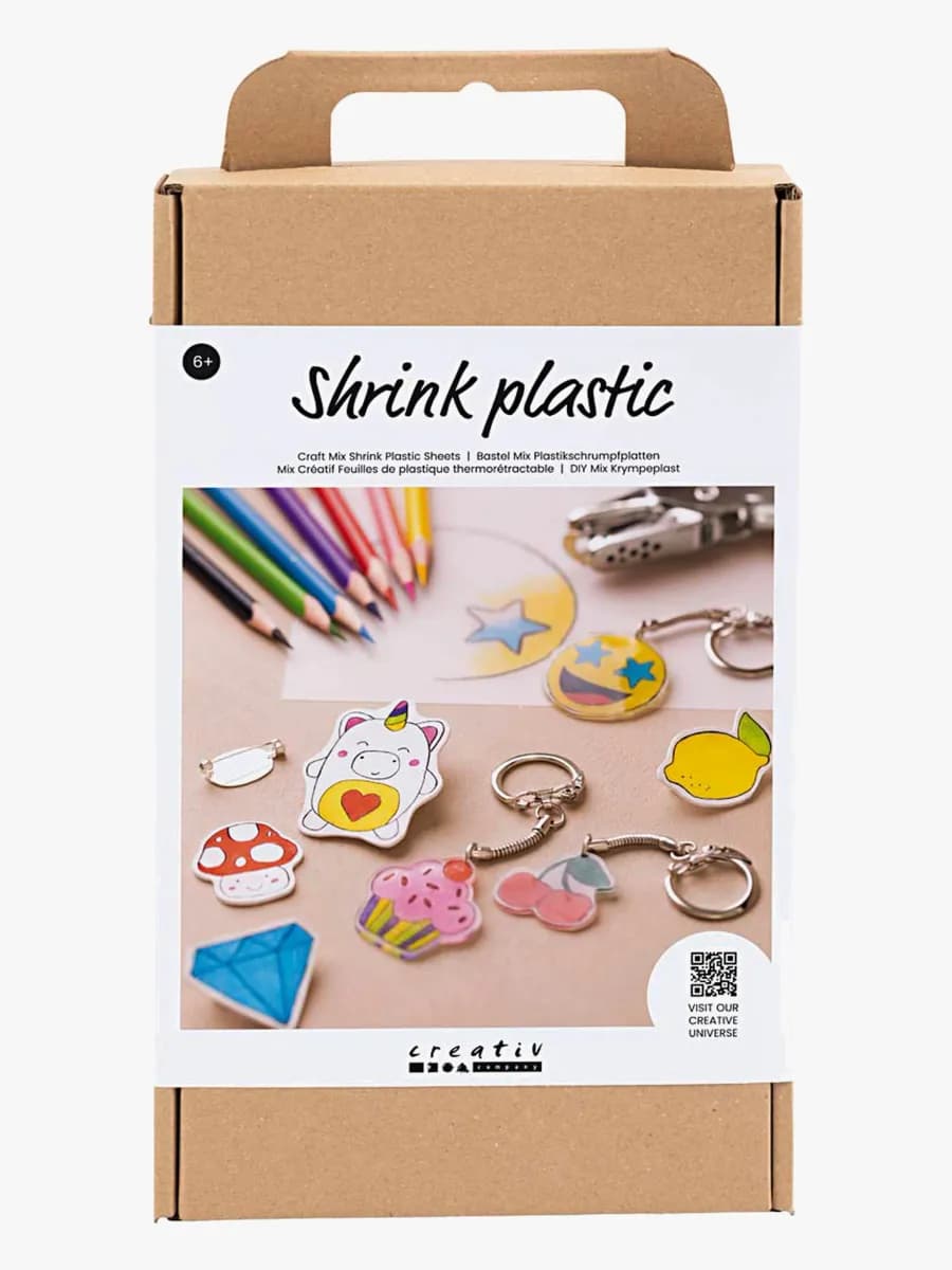 Creativ Company  Krympplast DIY-set Pins &  Nyckelringar