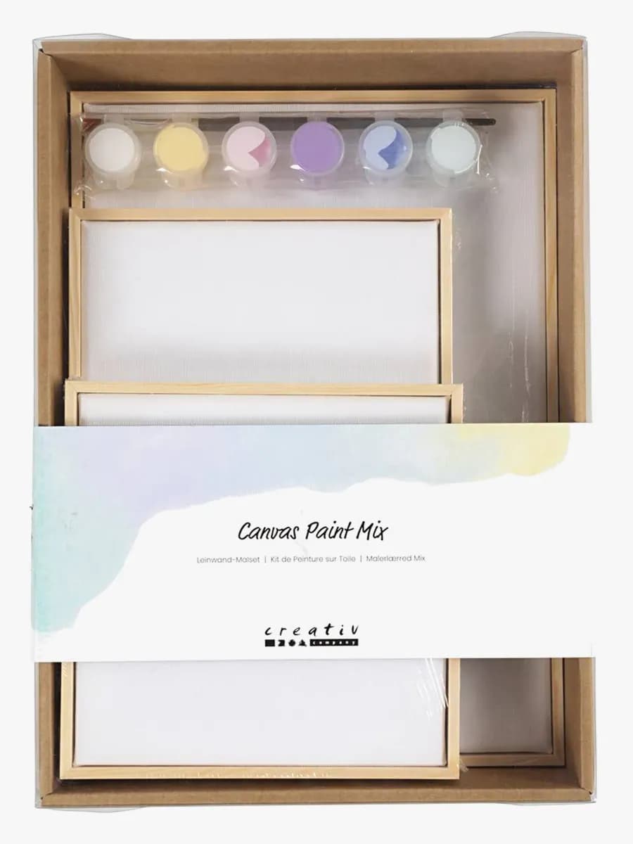 Creativ Company Målardukar 3-Pack, Pastell