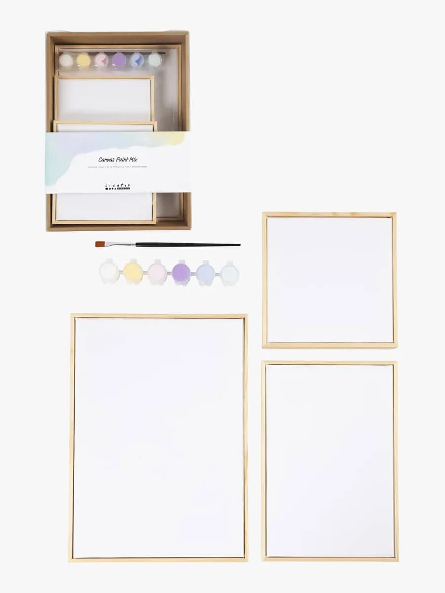 Creativ Company Målardukar 3-Pack, Pastell