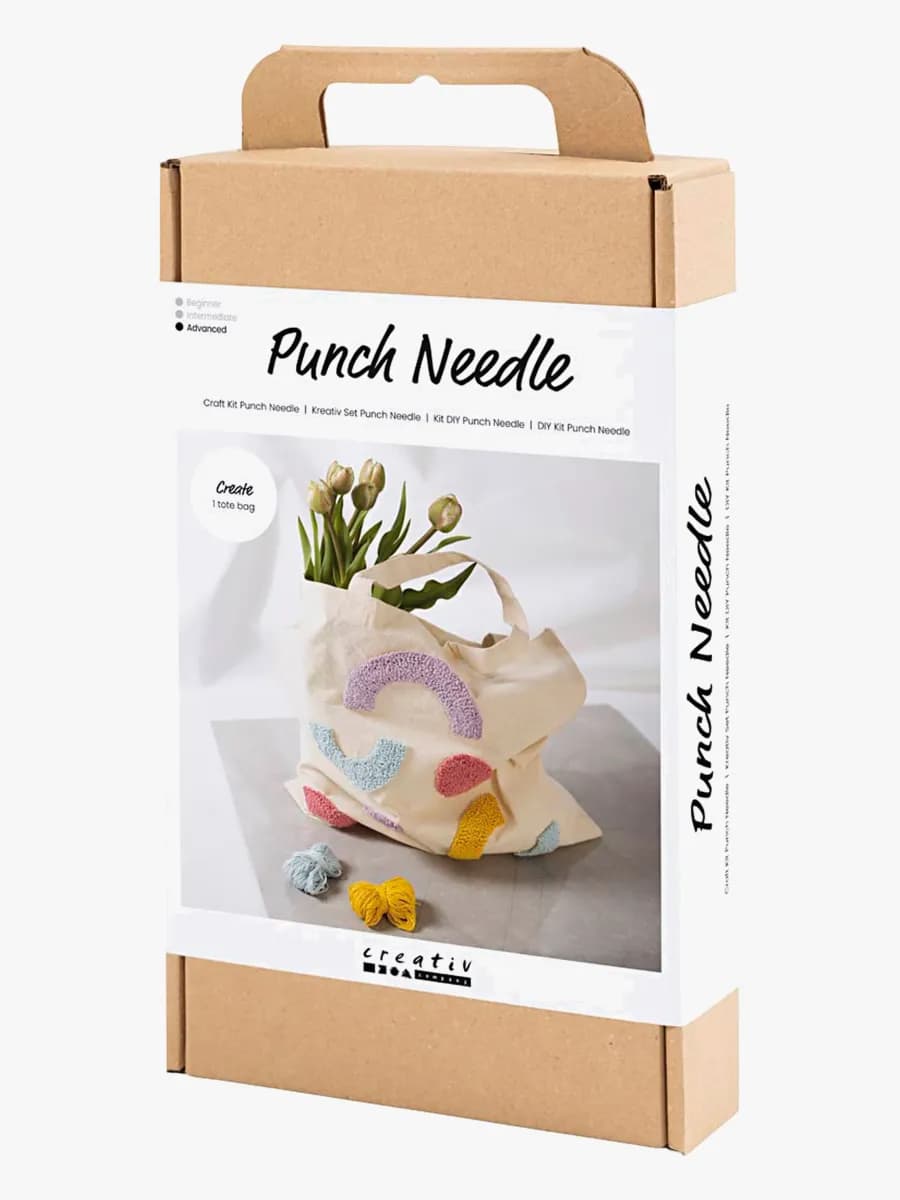 Creativ Company Pysselset Broderi Tygkasse med Pastellfärger