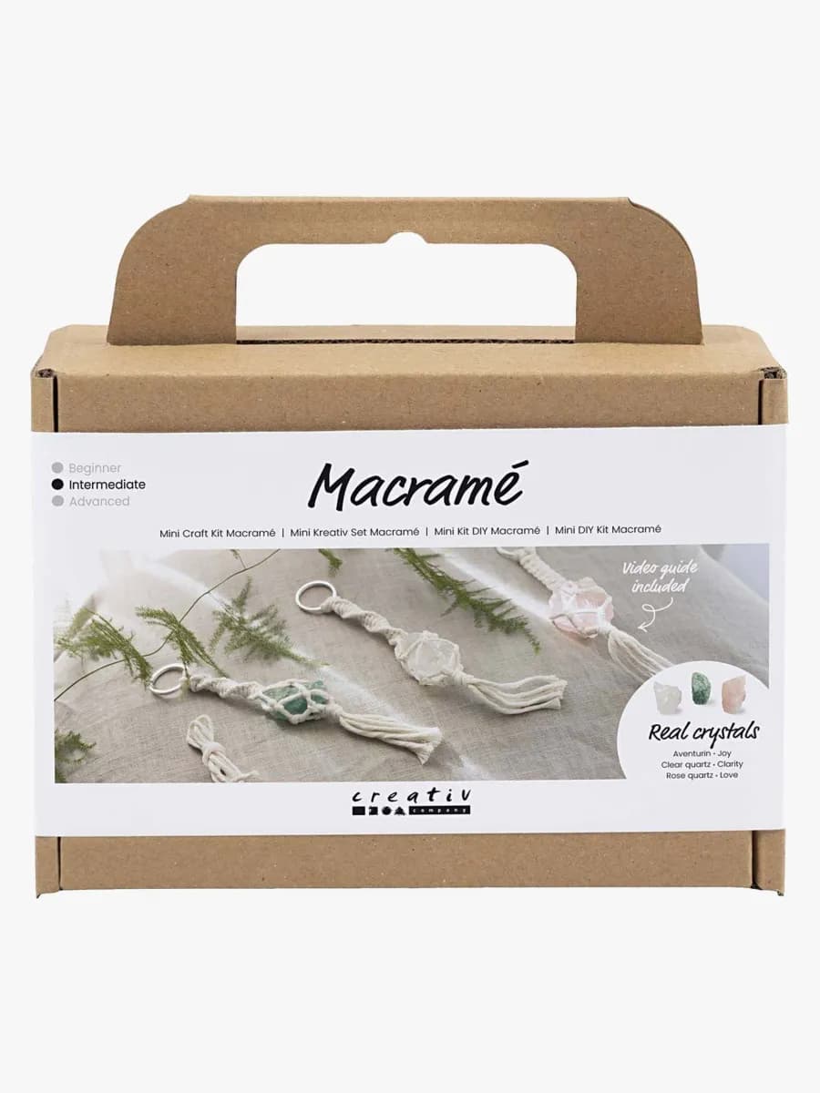 Creativ Company Pysselset Mini Makramé Nyckelringar