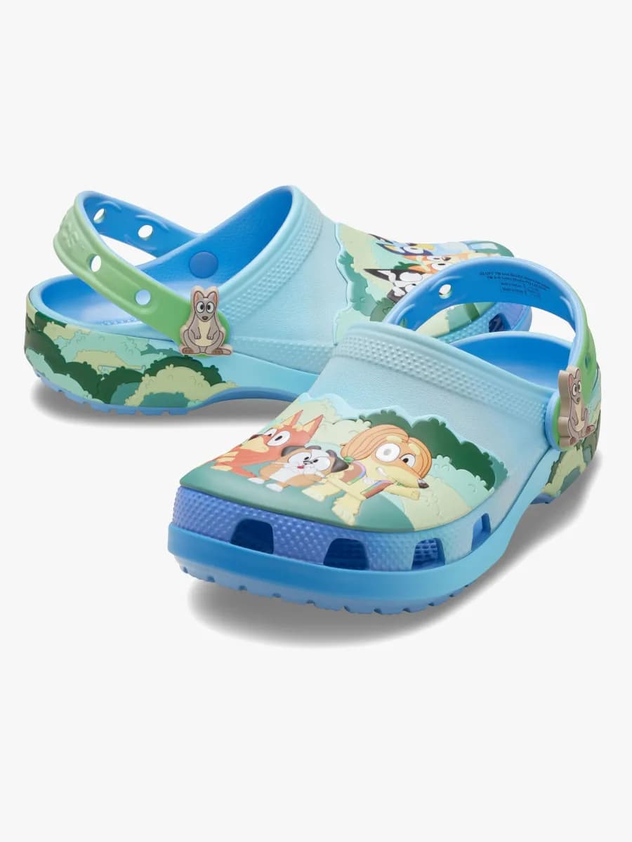 Crocs Bluey Kids Tofflor, Multi, 27-28