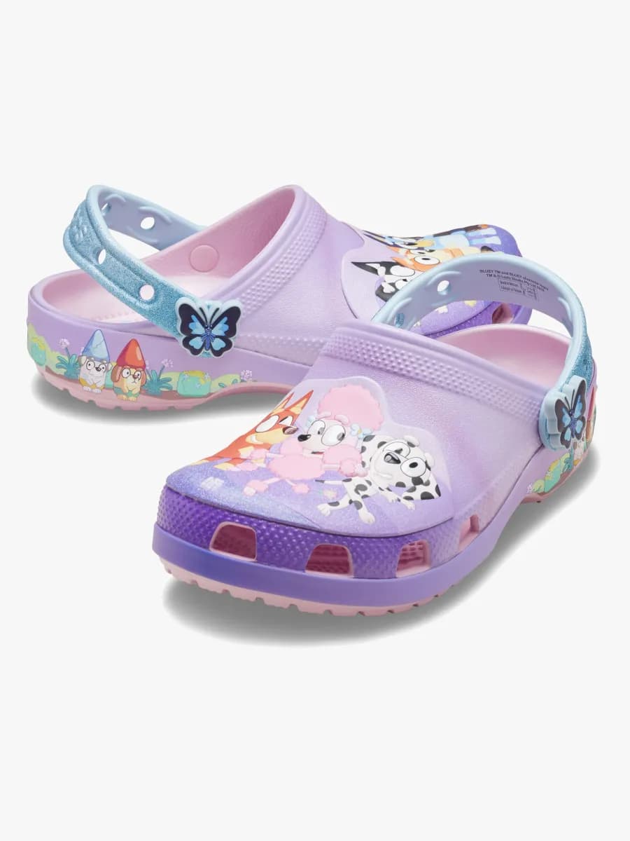 Crocs Bluey Kids Tofflor, Pink, 20-21