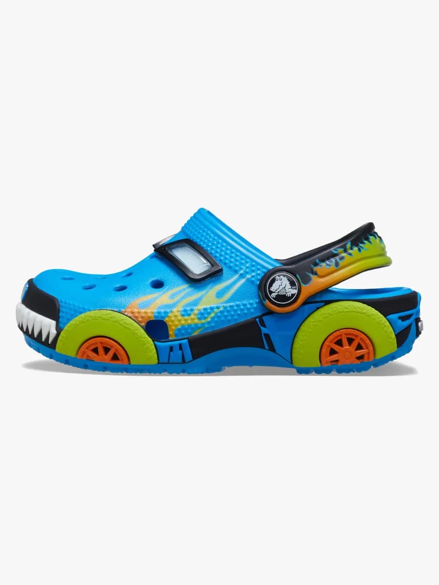 Crocs Classic IAM Monster Truck Kids Tofflor, Neon Ocean, 19-20