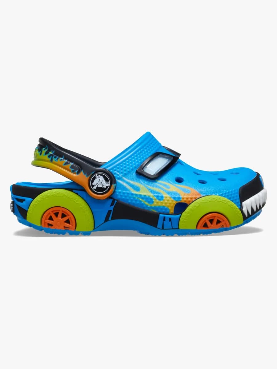 Crocs Classic IAM Monster Truck Kids Tofflor, Neon Ocean, 19-20