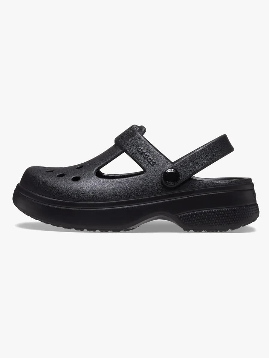Crocs Classic Mary Jane Tofflor, Svart, 32-33