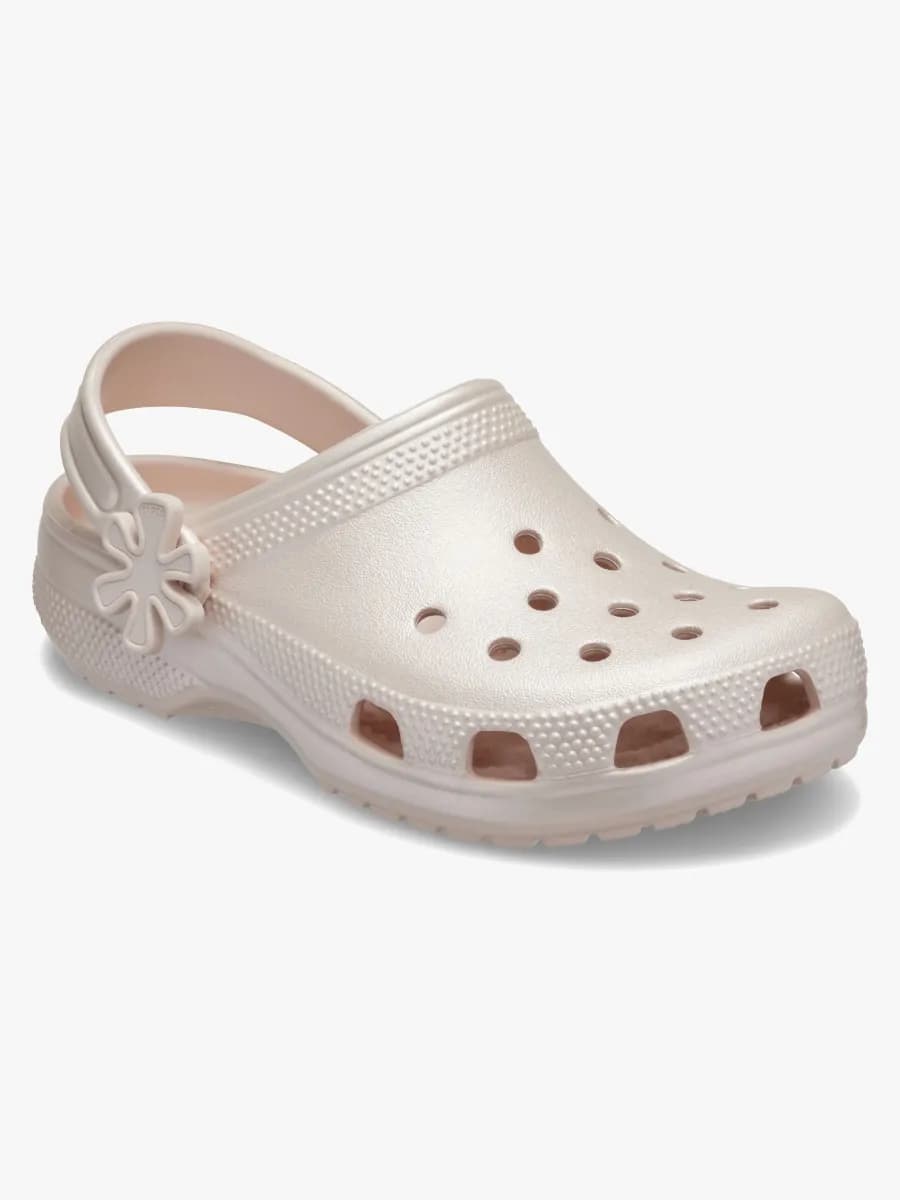 Crocs Classic Pearl Shine Tofflor, Quartz, 30-31