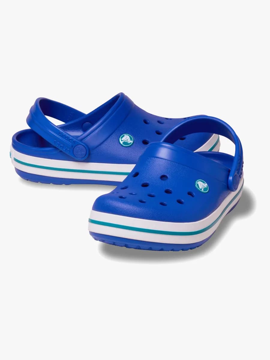 Crocs Crocband Tofflor, Blue Bolt/Turbo Teal, 29-30