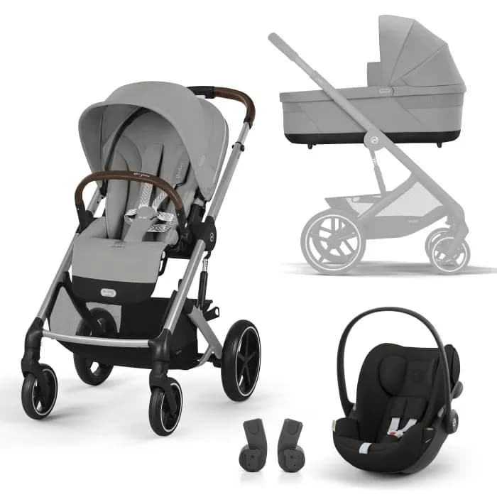Cybex Balios S Lux Travel Set (Stone Grey)