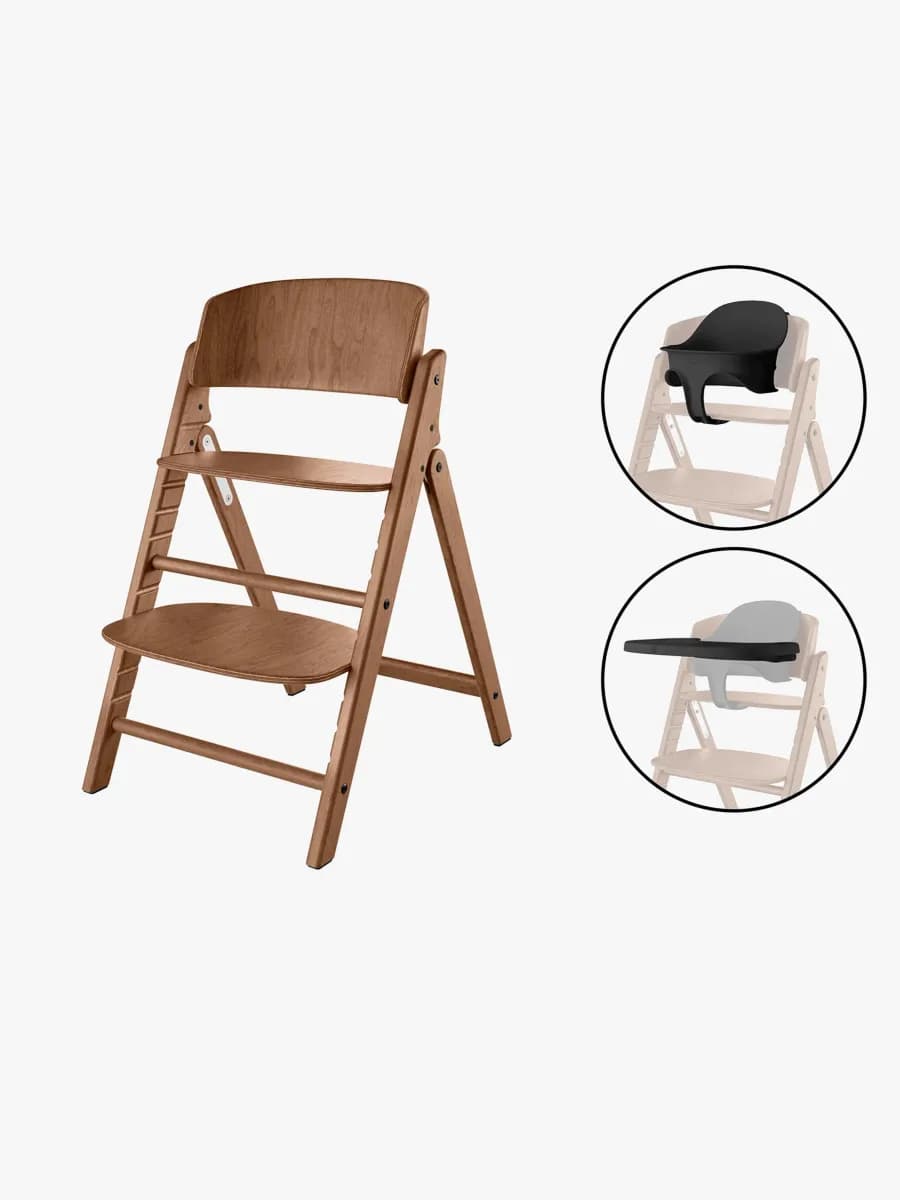 Cybex Click & Fold 3in1 Barnstol - Dark Natural