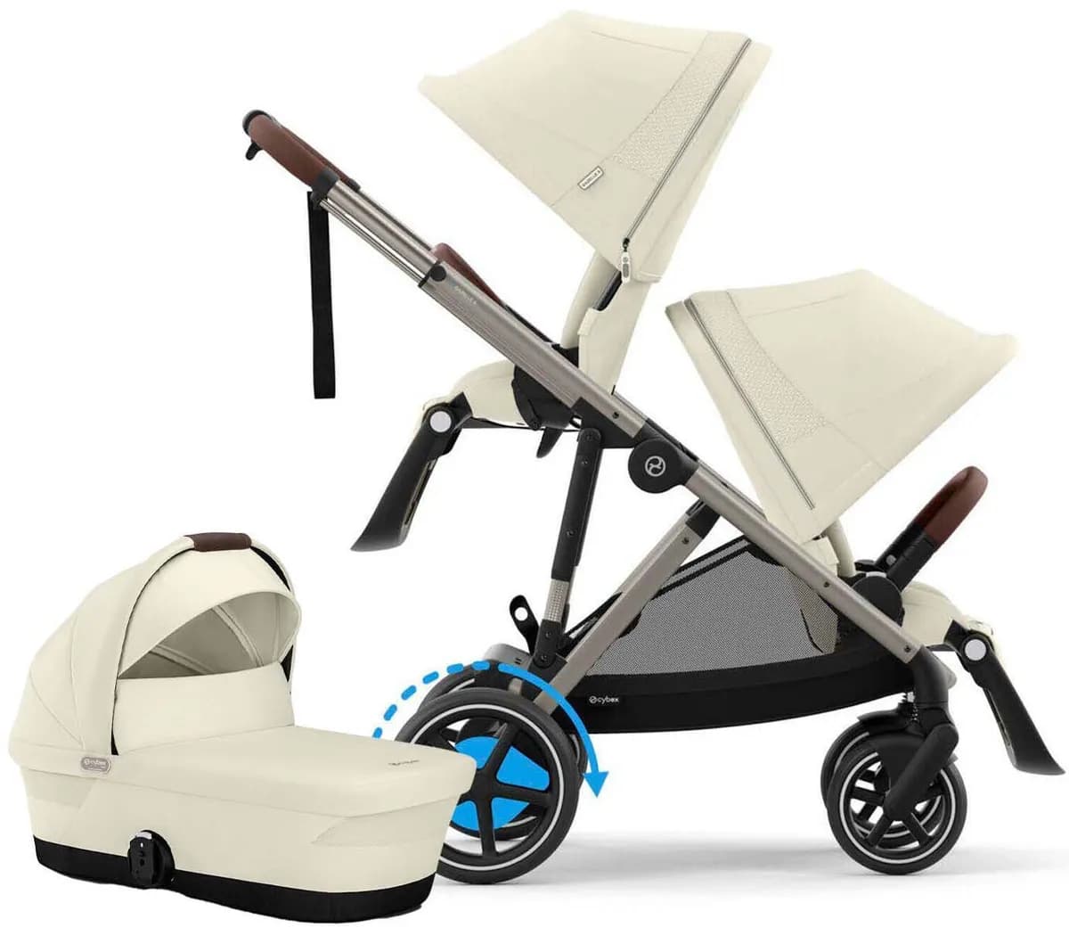 Cybex E-Gazelle S Sittvagn - Taupe/Seashell Beige