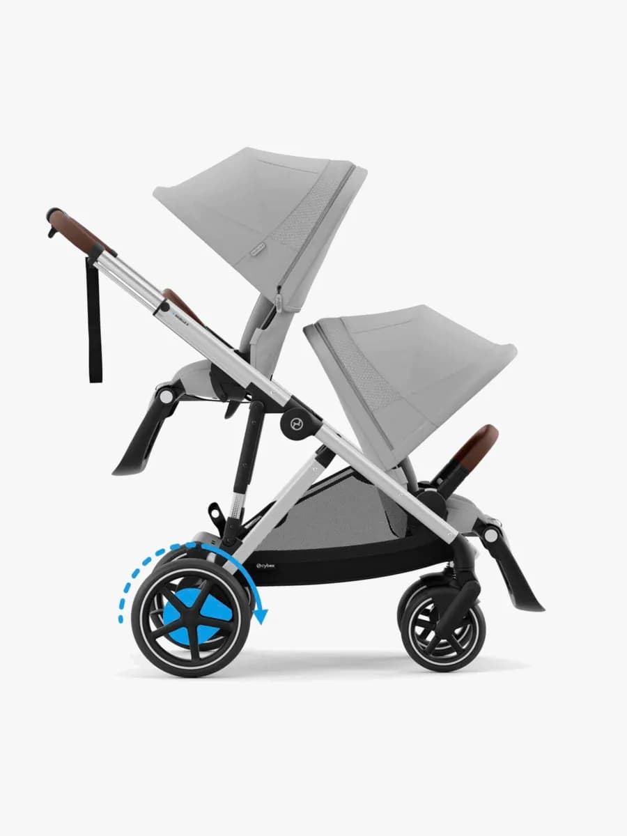 Cybex e-Gazelle S Syskonvagn,StoGrey/Sil