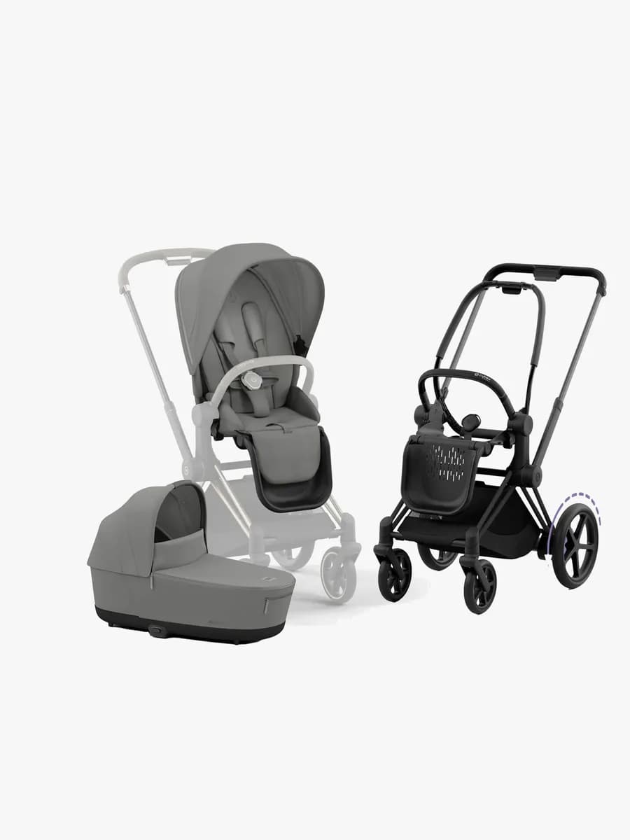 Cybex e-Priam Chassi Barnvagn Matte Black