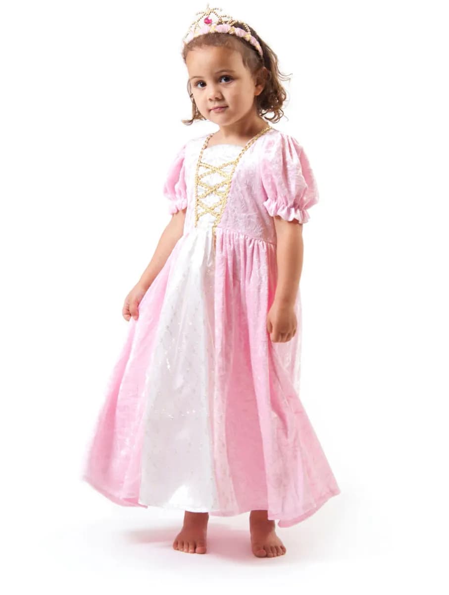 Den Goda Fen Utklädnad Prinsessklänning Sammet, Rosa M