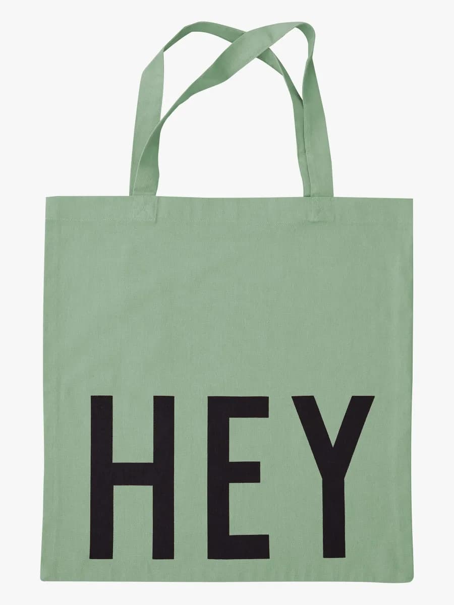 Design Letters Fav Tygpåse Hey, green