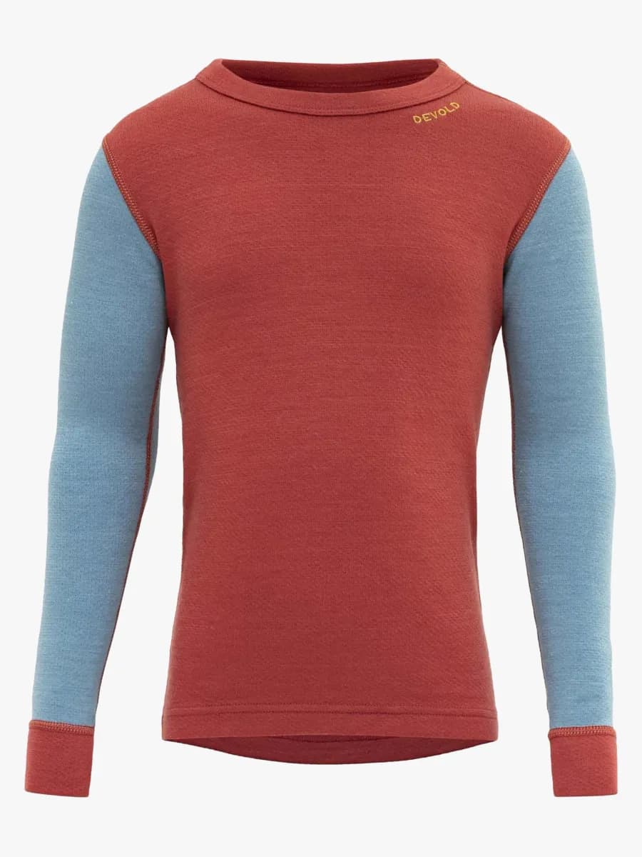 Devold EXPEDITION MERINO SILK SHIRT KID Underställströja, Beauty, 4 år
